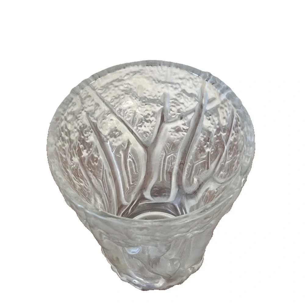 Antique Art Deco Josef Inwald Barolac Czech Frosted Glass 
